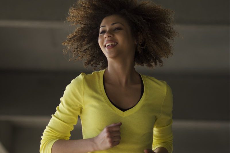 Girl jogging