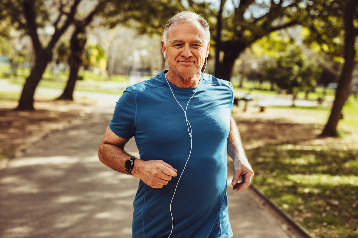 Man out for a jog