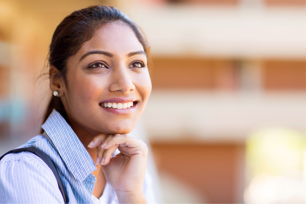 Portrait of college student on campus