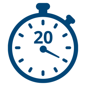 20 minute clock icon