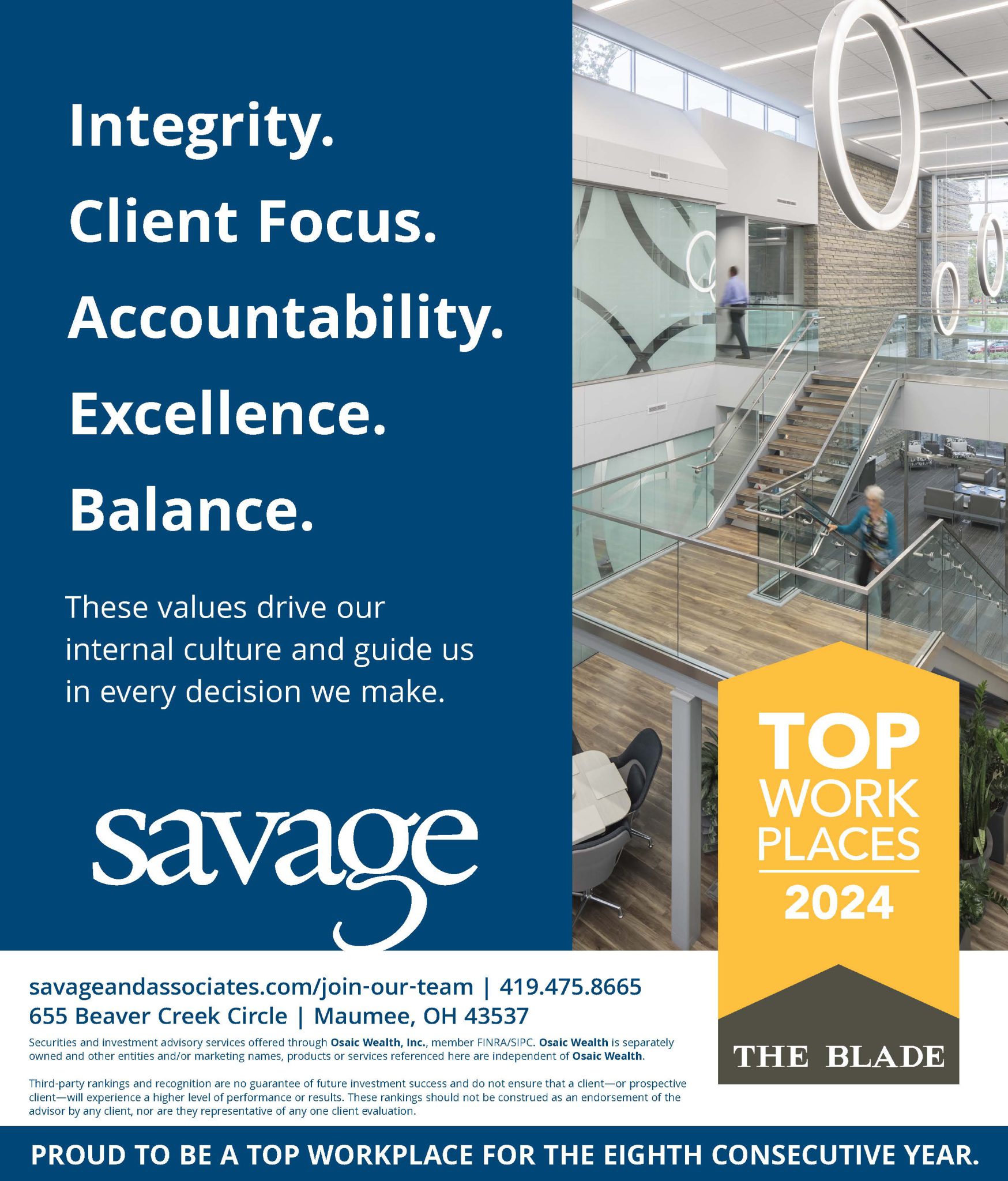 Savage named 2024 top workplace - Savage